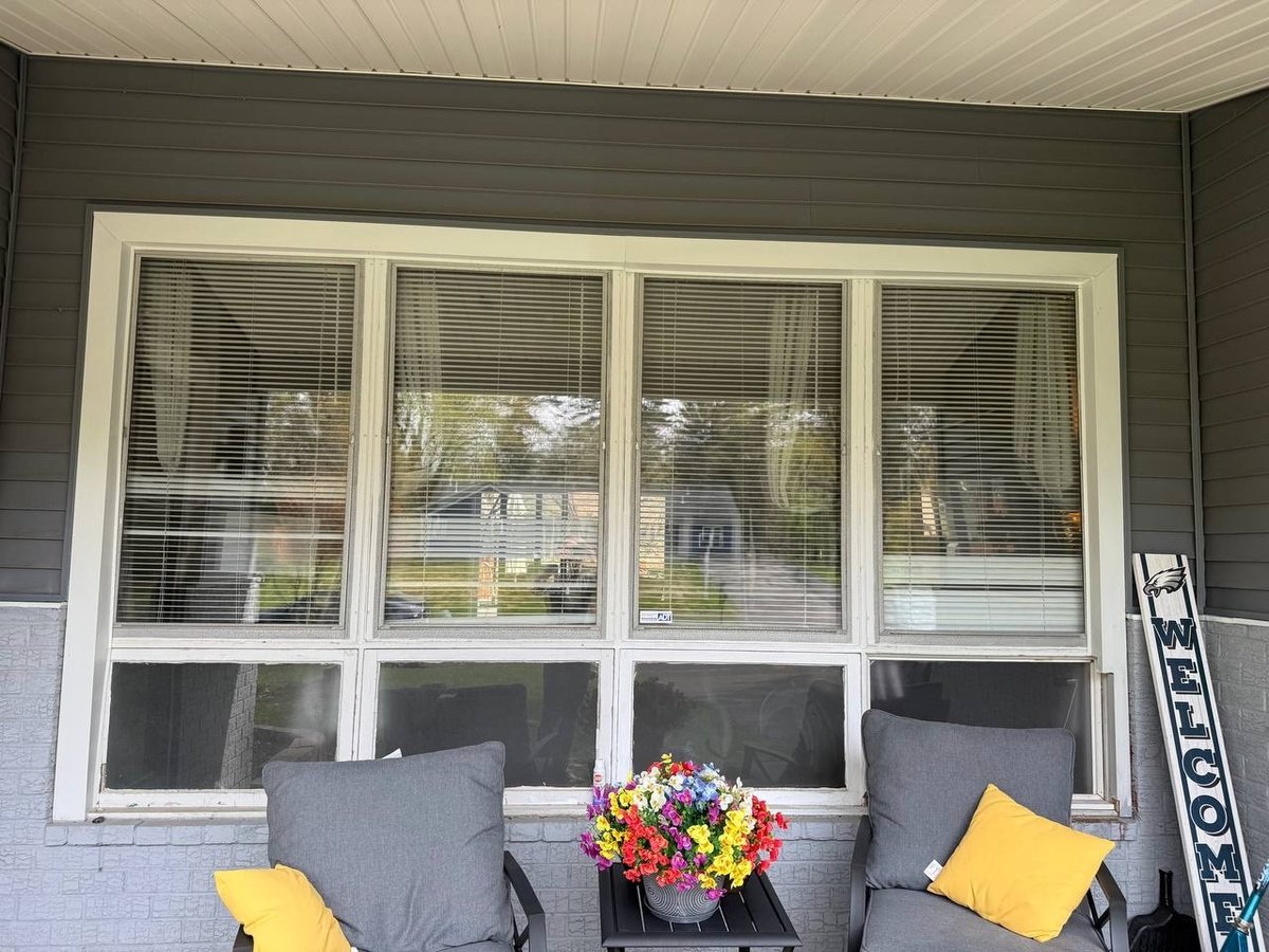Old windows before replacement