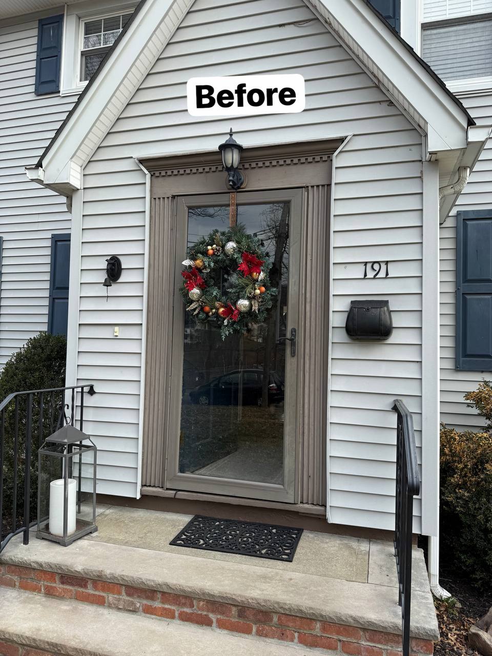 Old door before replacement