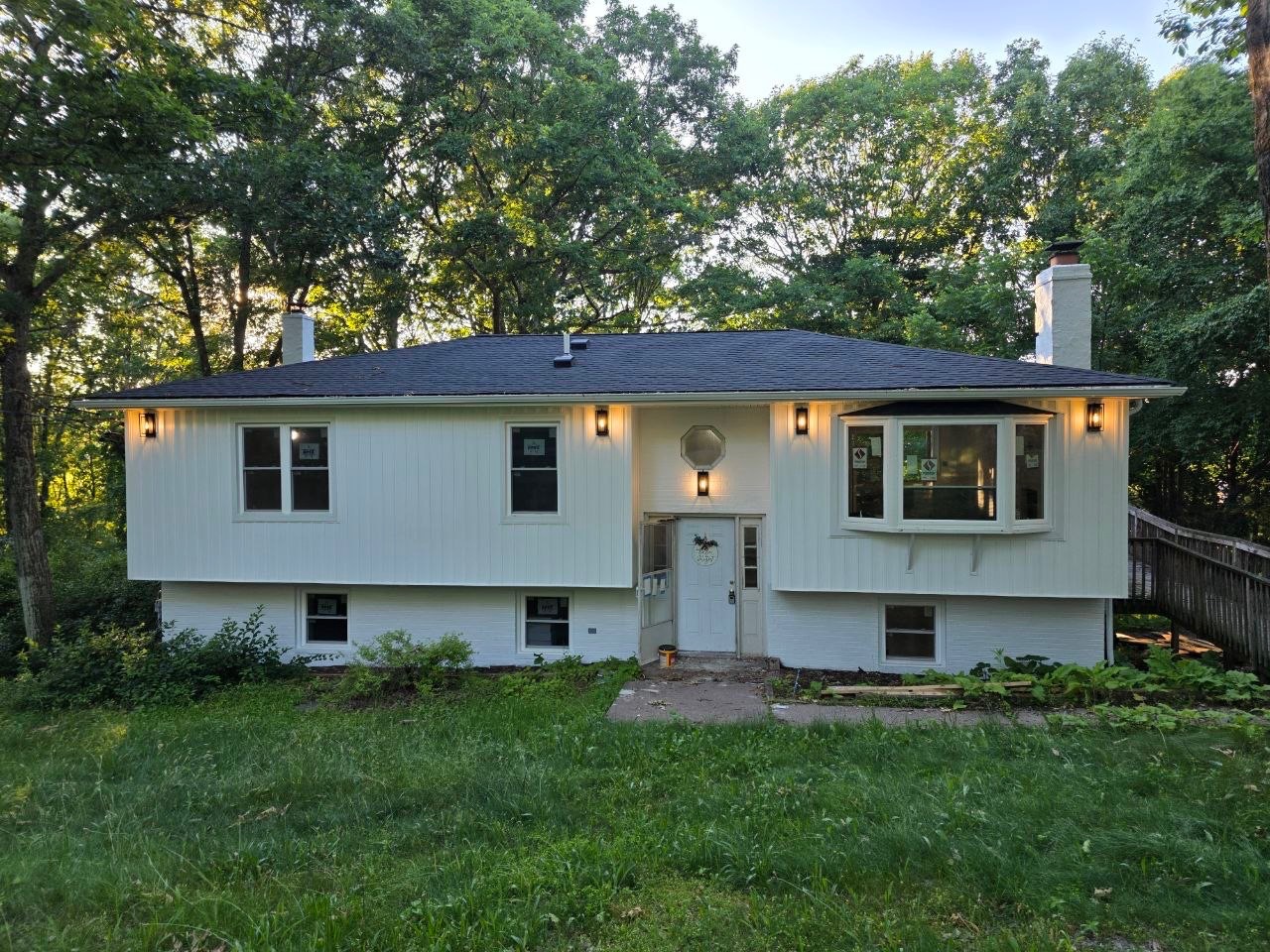 House after siding installation
